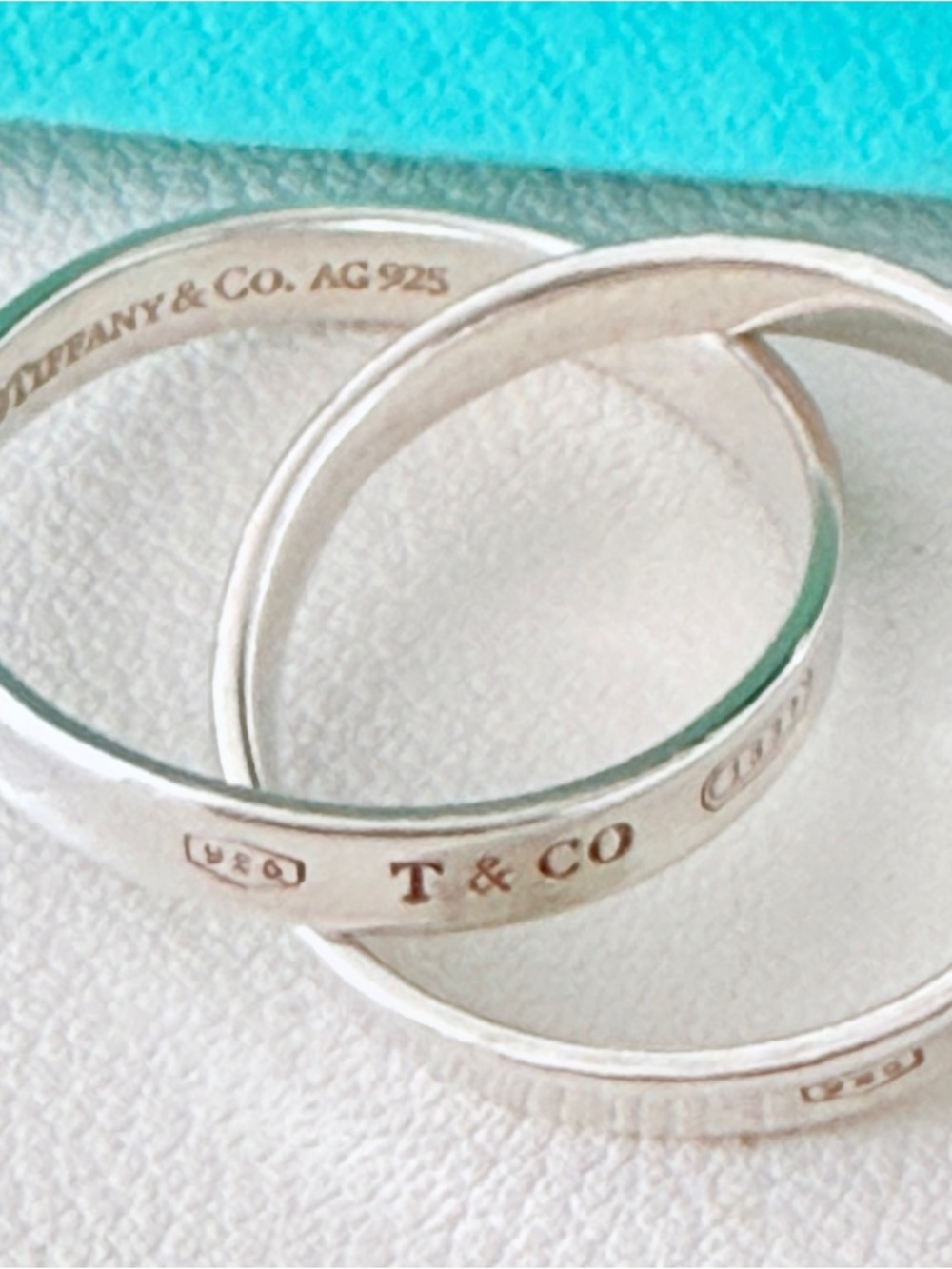 Tiffany & Co. Sterling 1837 Interlocking Circles Ring - Picture 13 of 14